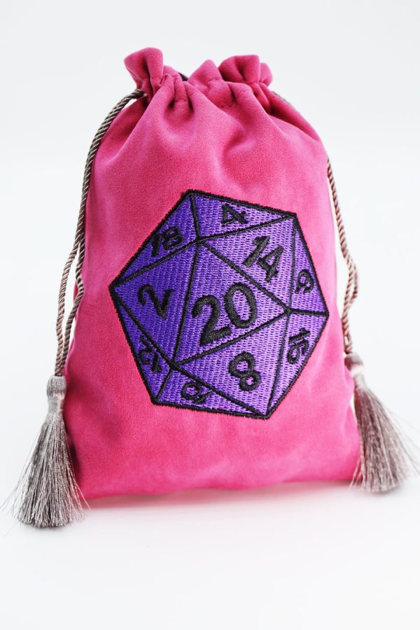 Dice Bag - Purple D20 Online Hot Sale