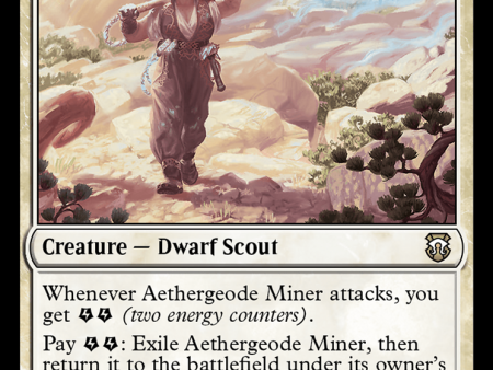 Aethergeode Miner (Ripple Foil) [Modern Horizons 3 Commander] Discount