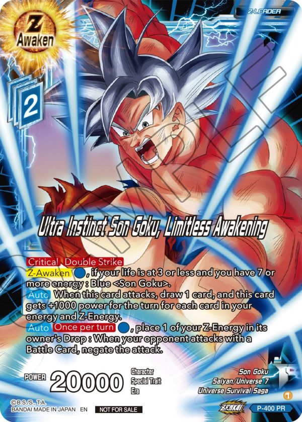 Ultra Instinct Son Goku, Limitless Awakening (P-400) [Promotion Cards] Online Sale