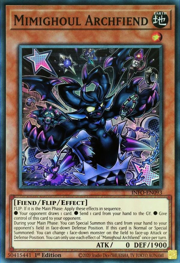 Mimighoul Archfiend [INFO-EN093] Super Rare For Discount