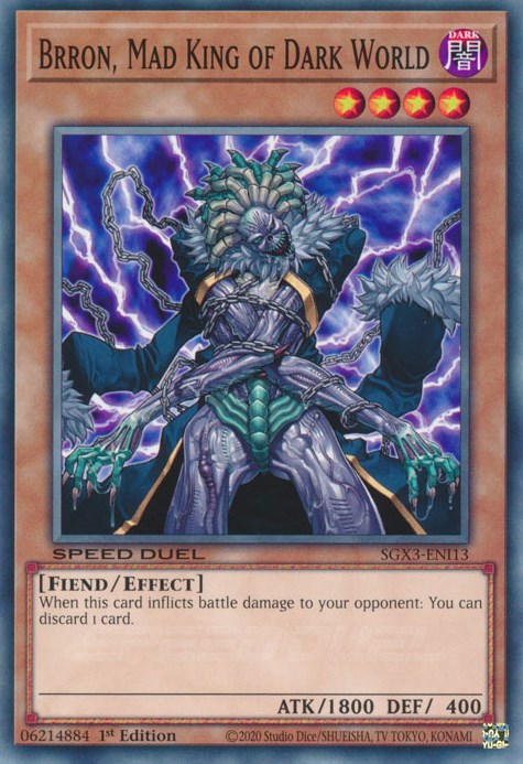 Brron, Mad King of Dark World [SGX3-ENI13] Common For Sale