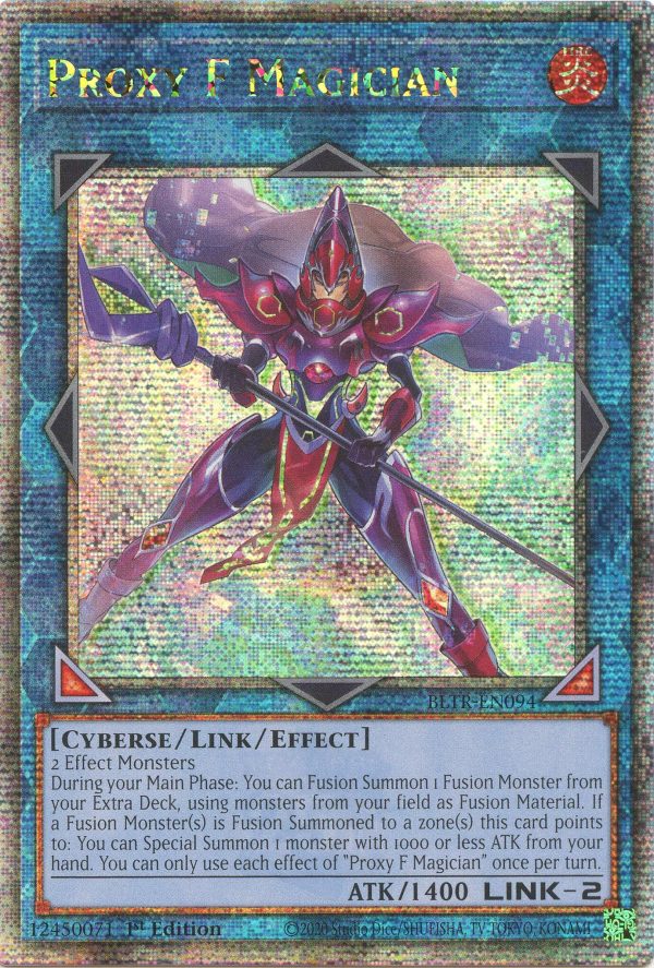 Proxy F Magician (Quarter Century Secret Rare) [BLTR-EN094] Quarter Century Secret Rare Online Sale