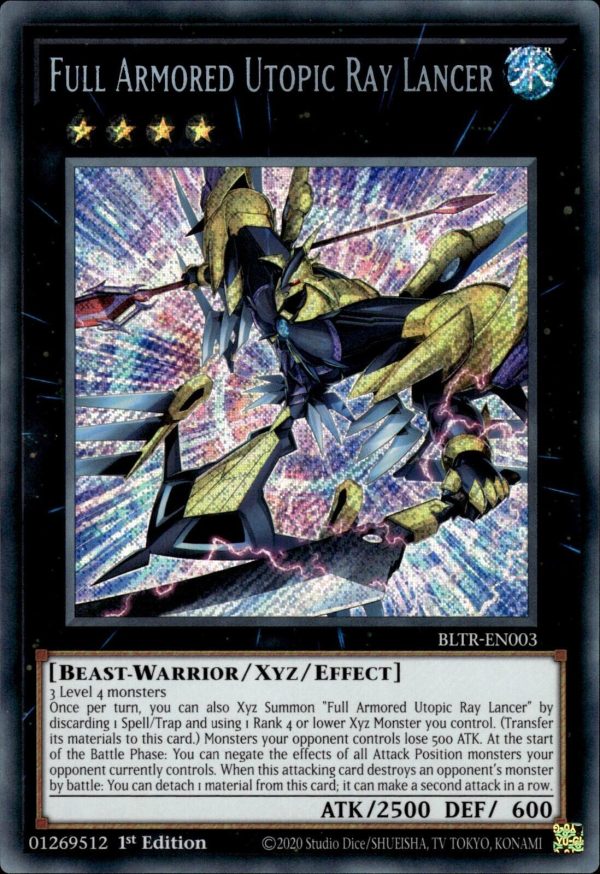 Full Armored Utopic Ray Lancer [BLTR-EN003] Secret Rare For Discount