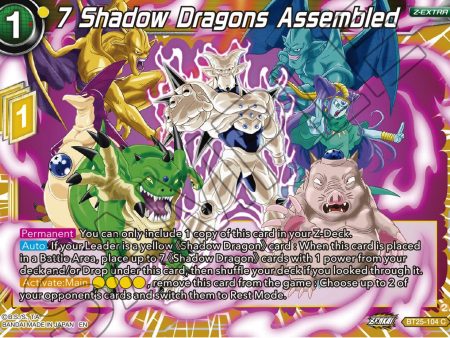 7 Shadow Dragons Assembled (BT25-104) [Legend of the Dragon Balls] Discount