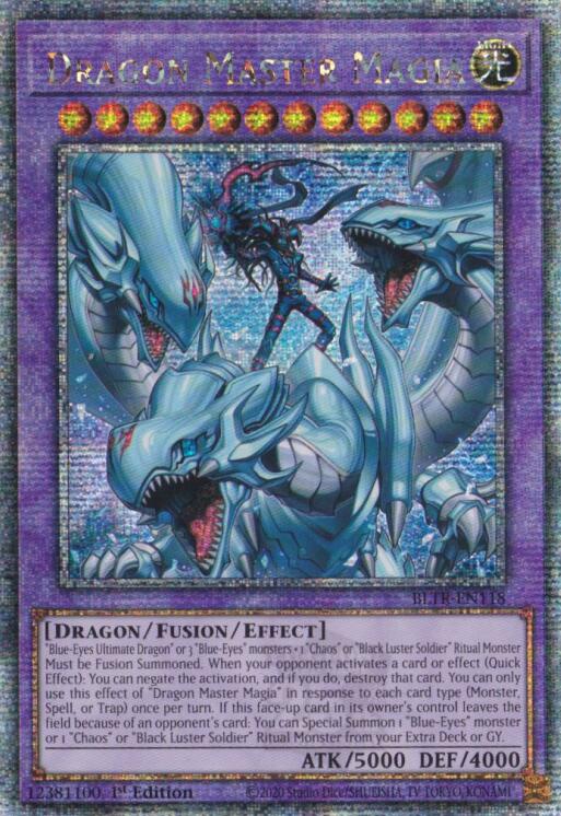 Dragon Master Magia (Quarter Century Secret Rare) [BLTR-EN118] Quarter Century Secret Rare Fashion