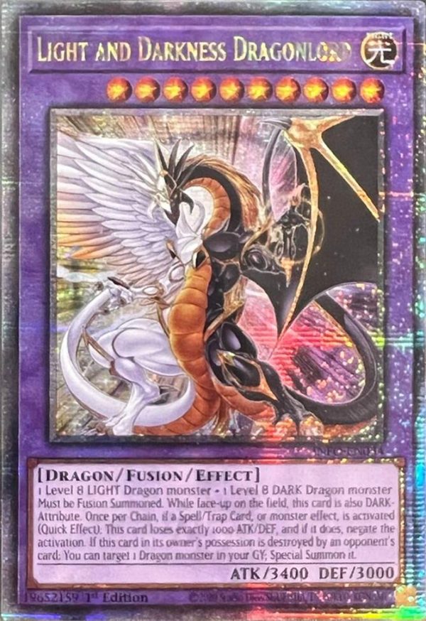 Light and Darkness Dragonlord (Quarter Century Secret Rare) [INFO-EN034] Quarter Century Secret Rare Supply