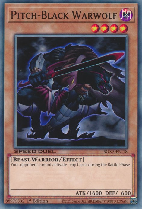 Pitch-Black Warwolf [SGX3-ENI18] Common Online Hot Sale