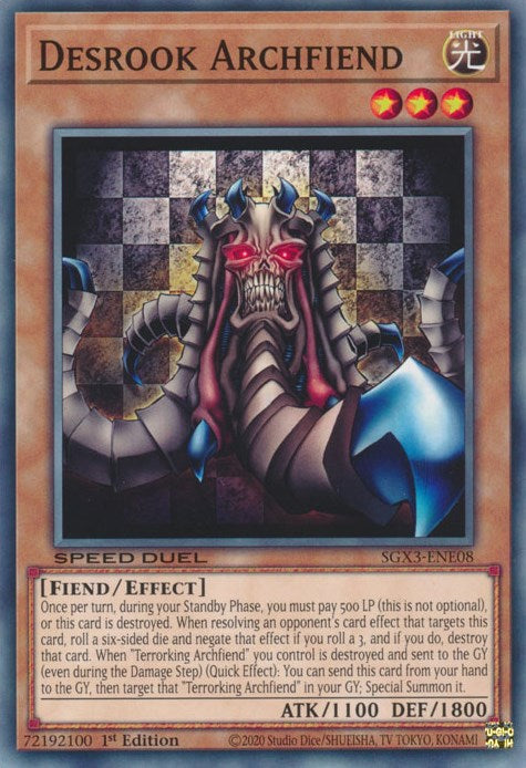 Desrook Archfiend [SGX3-ENE08] Common For Discount