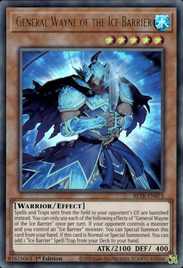 General Wayne of the Ice Barrier [BLTR-EN073] Ultra Rare For Cheap