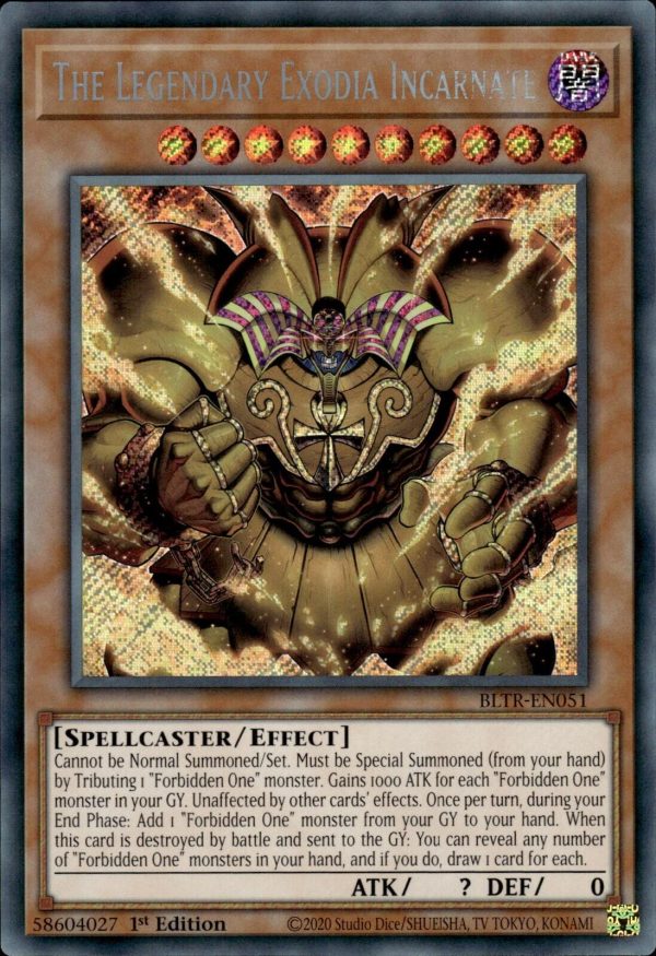 The Legendary Exodia Incarnate [BLTR-EN051] Secret Rare Online now