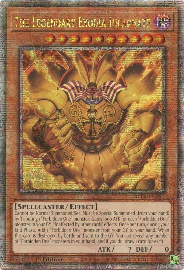 The Legendary Exodia Incarnate (Quarter Century Secret Rare) [BLTR-EN051] Quarter Century Secret Rare Supply