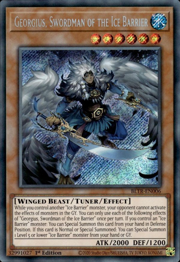 Georgius, Swordman of the Ice Barrier [BLTR-EN006] Secret Rare Online Sale