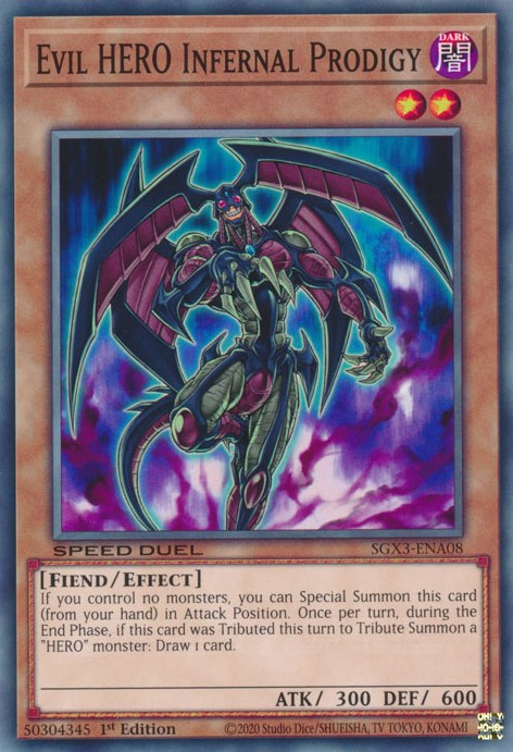 Evil HERO Infernal Prodigy [SGX3-ENA08] Common Cheap