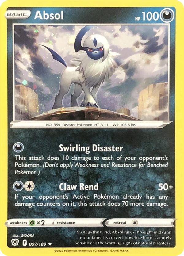 Absol (097 189) (Cosmos Holo) [Miscellaneous Cards] Fashion