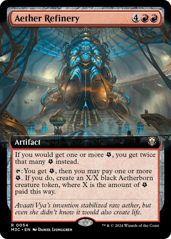 Aether Refinery (Extended Art) (Ripple Foil) [Modern Horizons 3 Commander] Fashion