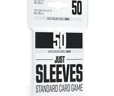 JUST SLEEVES - STANDARD CARD GAME BLACK For Sale