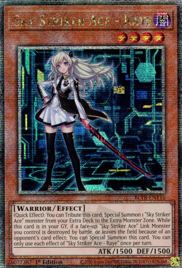 Sky Striker Ace - Raye (Quarter Century Secret Rare) [BLTR-EN116] Quarter Century Secret Rare Sale