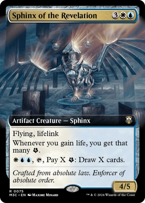 Sphinx of the Revelation (Extended Art) [Modern Horizons 3 Commander] Sale