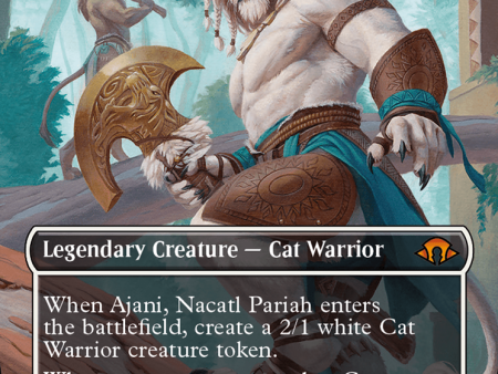 Ajani, Nacatl Pariah    Ajani, Nacatl Avenger (Borderless) [Modern Horizons 3] For Cheap