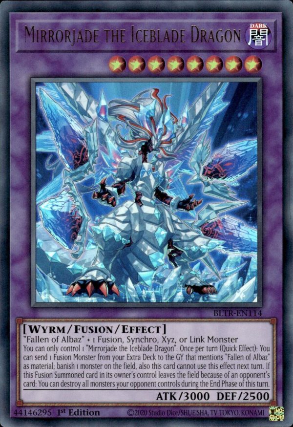 Mirrorjade the Iceblade Dragon [BLTR-EN114] Ultra Rare For Sale