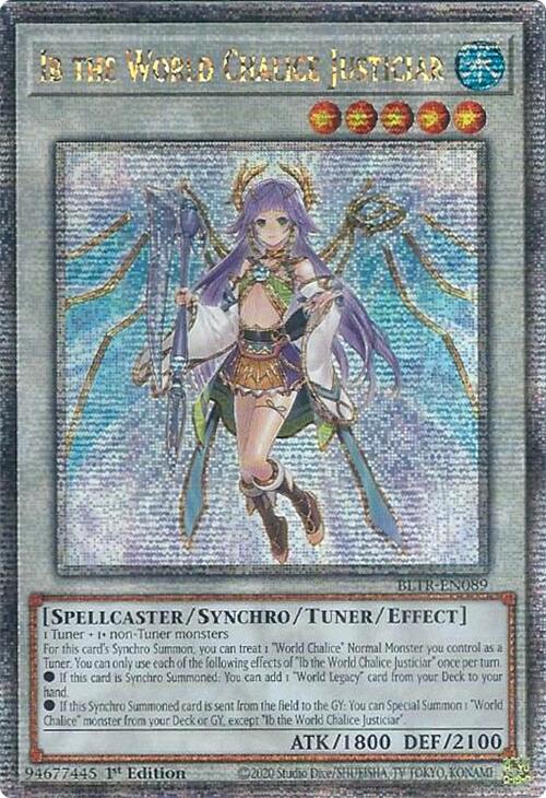 Ib the World Chalice Justiciar (Quarter Century Secret Rare) [BLTR-EN089] Quarter Century Secret Rare Online