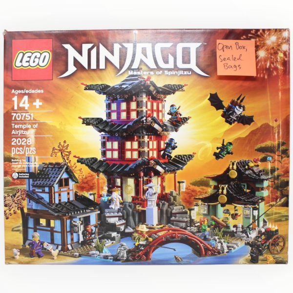 Certified Used Set Set 70751 Ninjago Temple of Airjitzu (open box, sealed bags) Hot on Sale