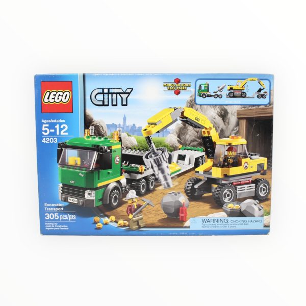 Retired Set 4203 City Excavator Transport For Sale