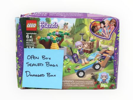 Certified Used Set 41363 Friends Mia’s Forest Adventure (open and damaged box, sealed bags) For Cheap