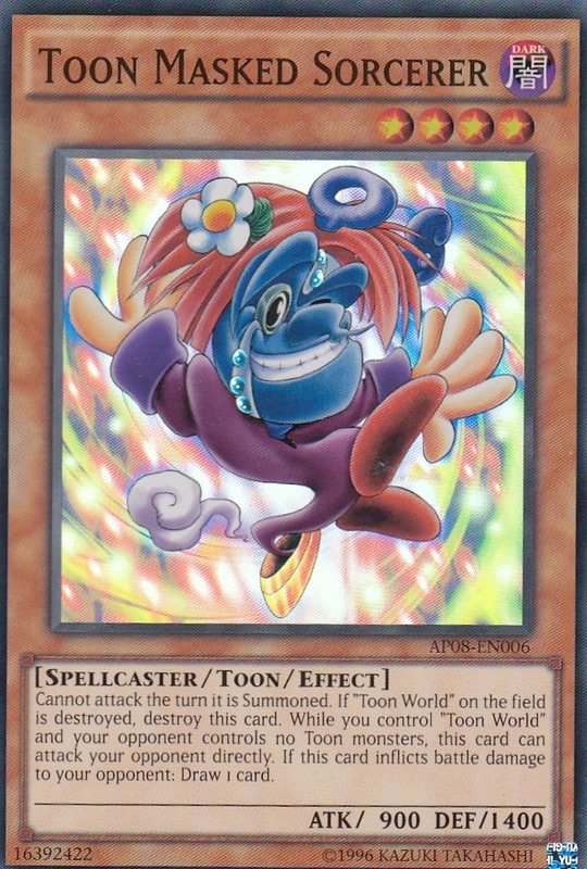 Toon Masked Sorcerer [AP08-EN006] Super Rare Online Sale