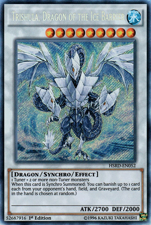 Trishula, Dragon of the Ice Barrier [HSRD-EN052] Secret Rare Supply